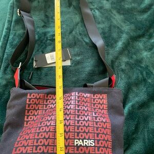 Paris Crossbody Bag - Black and Red